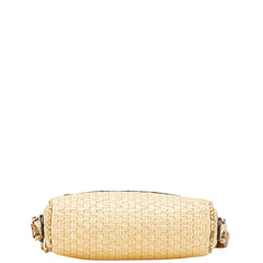 グッチ GGマーモント 斜め掛け ショルダーバッグ 574493 ベージュ ラフィア パイソン レディース GUCCI 【中古】