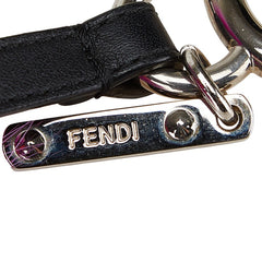 フェンディ バッグバグズ モンスター バッグチャーム キーホルダー パープル マルチカラー ファー レザー レディース FENDI 【中古】