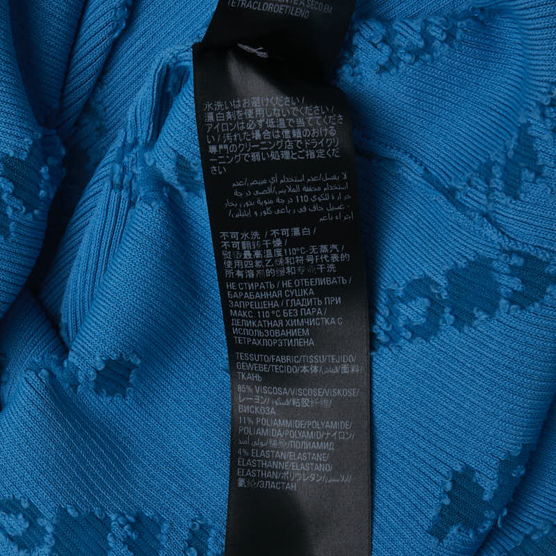 バレンシアガ タートルネック オーバーサイズセーター サイズ：L 719056 ライトブルー レーヨン ナイロン レディース BALENCIAGA 【中古】