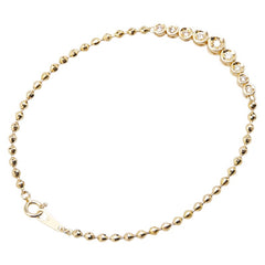 K18YG イエローゴールド ダイヤ0.30ct ブレスレット レディース 【中古】