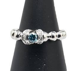 Pt900 プラチナ ダイヤ0.21ct ダイヤ0.07ct リング 指輪 レディース 13号 【中古】