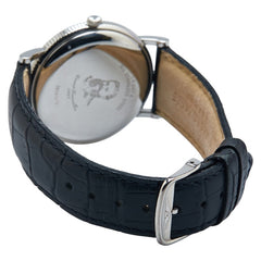 ロンジン クラシック アーネストフランシロン 腕時計 L4.647.4 自動巻き シルバー文字盤 ステンレススチール レザー メンズ LONGINES 【中古】