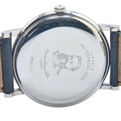 ロンジン クラシック アーネストフランシロン 腕時計 L4.647.4 自動巻き シルバー文字盤 ステンレススチール レザー メンズ LONGINES 【中古】