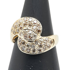 K18YG イエローゴールド ダイヤ1.00ct リング 指輪 レディース 11号 【中古】