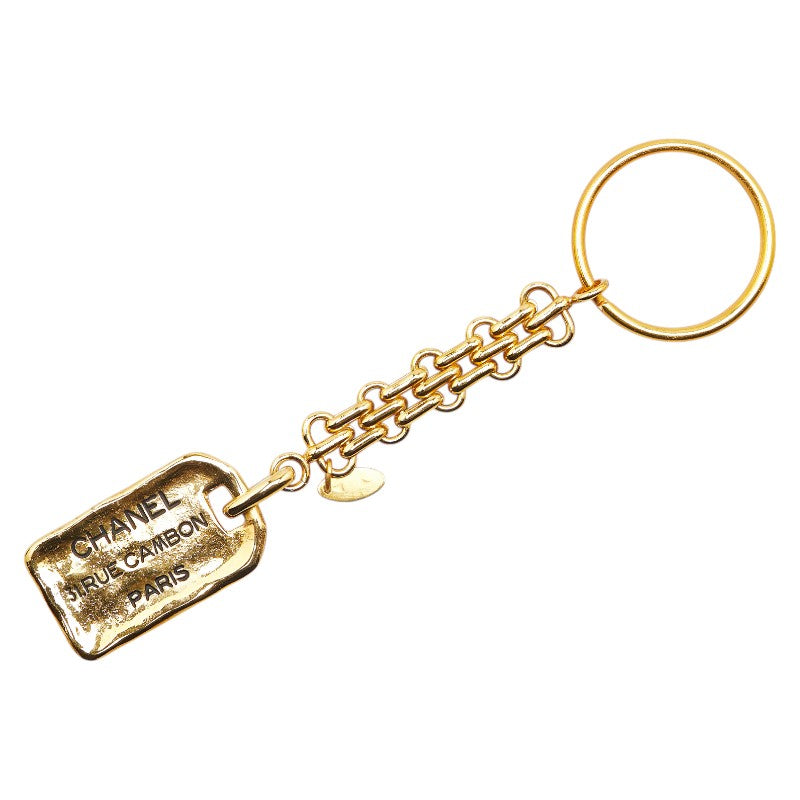 シャネル ココマーク 31 RUE CAMBON PARIS チャーム キーホルダー ゴールド メッキ レディース CHANEL 【中古】