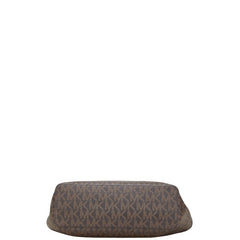 マイケルコース MKシグネチャー トートバッグ ブラウン レッド PVC レザー レディース Michael Kors 【中古】