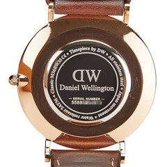 ダニエルウェリントン Classic Bristol 腕時計 DE00100039 クオーツ ホワイト文字盤 ステンレススチール レザー レディース Daniel Wellington 【中古】