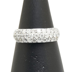 K18WG ホワイトゴールド ダイヤ1.00ct リング 指輪 レディース 12号 【中古】