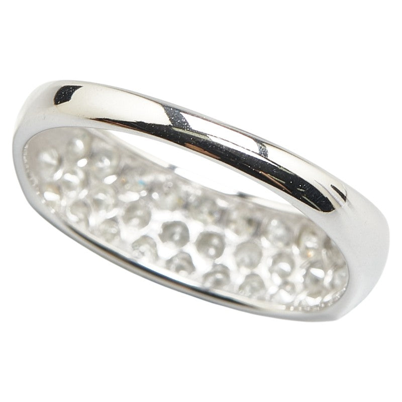 K18WG ホワイトゴールド ダイヤ1.00ct リング 指輪 レディース 12号 【中古】