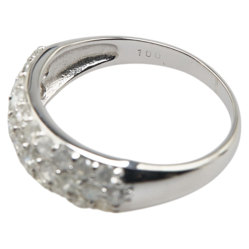 K18WG ホワイトゴールド ダイヤ1.00ct リング 指輪 レディース 12号 【中古】