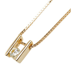 タサキ K18YG イエローゴールド ダイヤ0.21ct ペンダントネックレス レディース TASAKI 【中古】