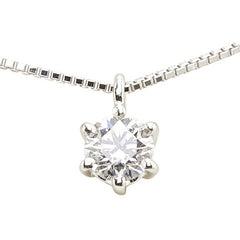 タサキ Pt900 プラチナ Pt850 プラチナ ダイヤ0.33ct プチ ネックレス レディース TASAKI 【中古】