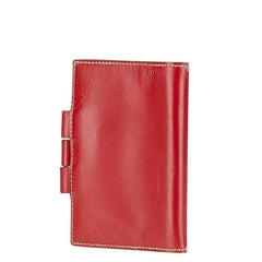エルメス アジェンダPM 手帳カバー レッド ボックスカーフ レディース HERMES 【中古】