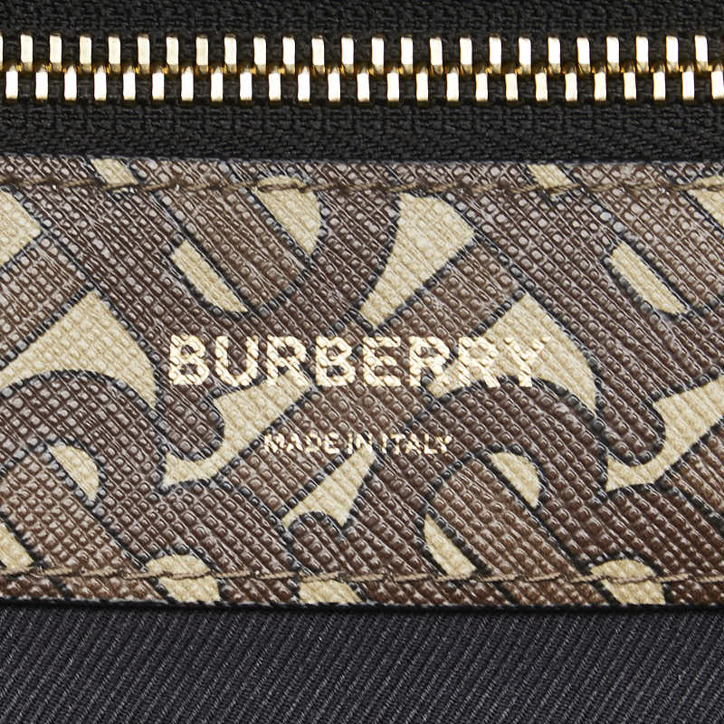 バーバリー TBモノグラム リュック バックパック ブラウン PVC レザー レディース BURBERRY 【中古】