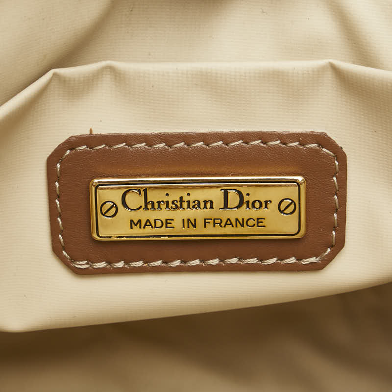 ディオール ハニカム セカンドバッグ クラッチバッグ ブラック ブラウン PVC レザー メンズ Dior 【中古】