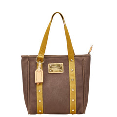 ルイ ヴィトン アンティグア カバMM トートバッグ M40086 ブラウン キャンバス レザー レディース LOUIS VUITTON 【中古】
