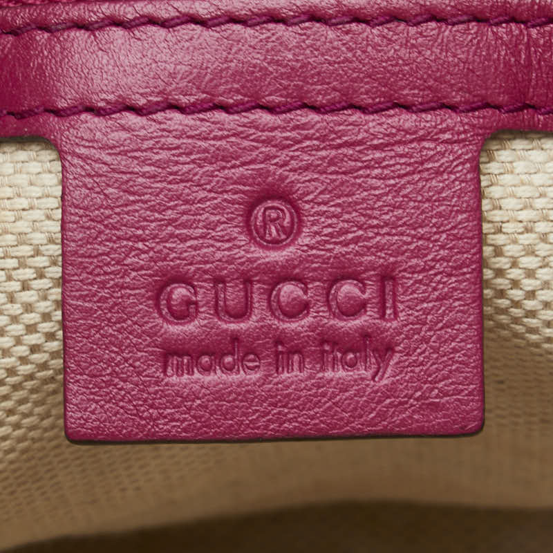 グッチ ソーホー インターロッキングG ハンドバッグ ショルダーバッグ 2WAY 308362 レッド レザー レディース GUCCI 【中古】