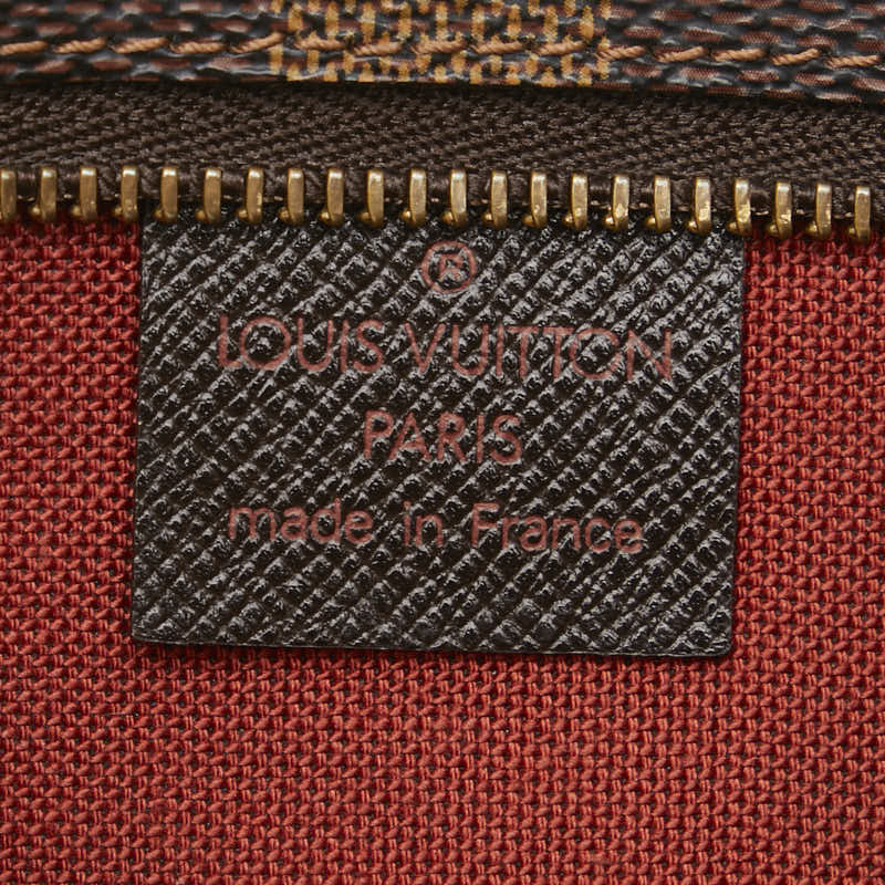 ルイ ヴィトン ダミエ トゥルース メイクアップ ポーチ ハンドバッグ N51982 ブラウン PVC レザー レディース LOUIS VUITTON 【中古】