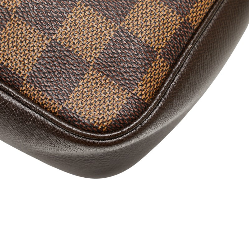 ルイ ヴィトン ダミエ トゥルース メイクアップ ポーチ ハンドバッグ N51982 ブラウン PVC レザー レディース LOUIS VUITTON 【中古】