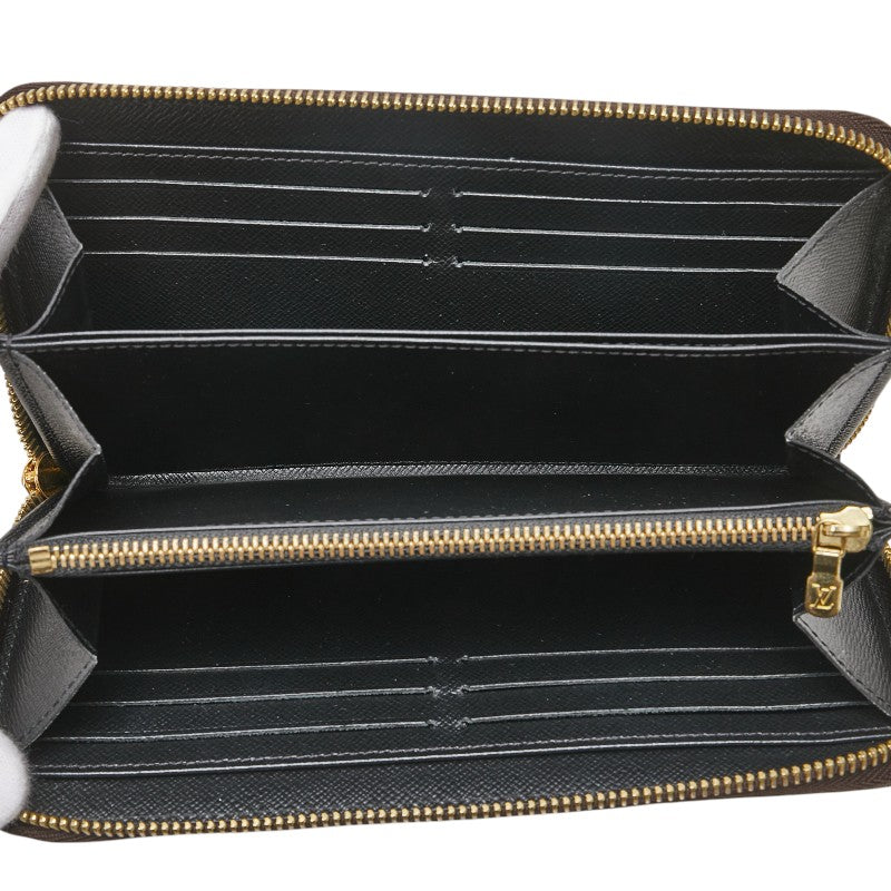 ルイ ヴィトン モノグラム ジャイアント リバース ラウンドファスナー 長財布 M69353 ブラウン PVC レザー レディース LOUIS VUITTON 【中古】