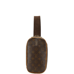 ルイ ヴィトン モノグラム ポシェットガンジュ ボディバッグ ウエストバッグ M51870 ブラウン PVC レザー メンズ LOUIS VUITTON 【中古】