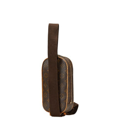 ルイ ヴィトン モノグラム ポシェットガンジュ ボディバッグ ウエストバッグ M51870 ブラウン PVC レザー メンズ LOUIS VUITTON 【中古】