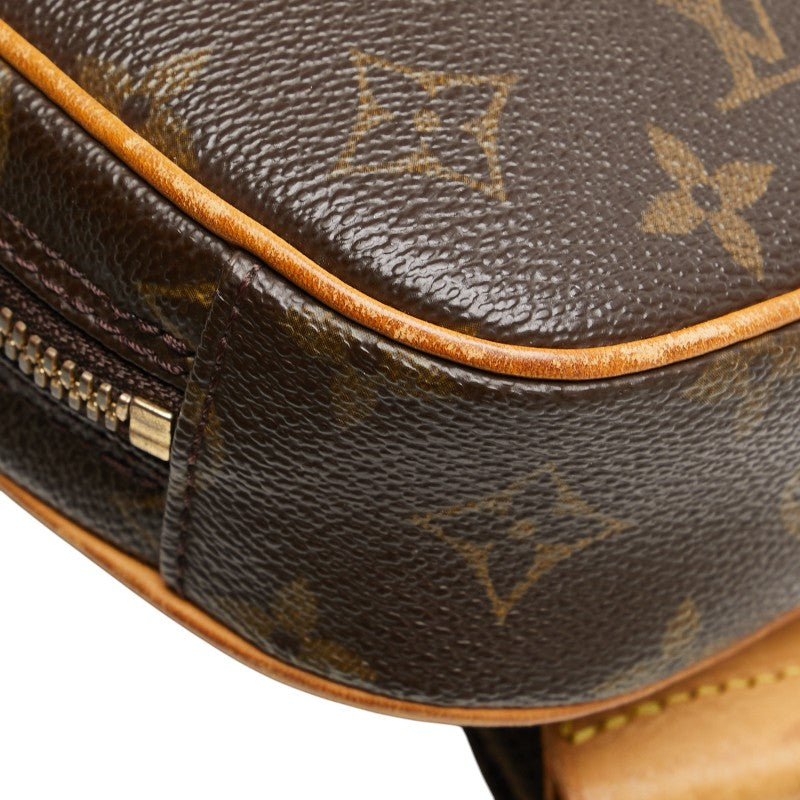 ルイ ヴィトン モノグラム ポシェットガンジュ ボディバッグ ウエストバッグ M51870 ブラウン PVC レザー メンズ LOUIS VUITTON 【中古】