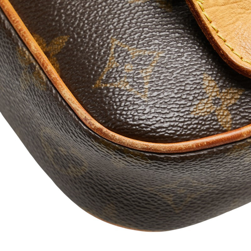 ルイ ヴィトン モノグラム ポシェットガンジュ ボディバッグ ウエストバッグ M51870 ブラウン PVC レザー メンズ LOUIS VUITTON 【中古】
