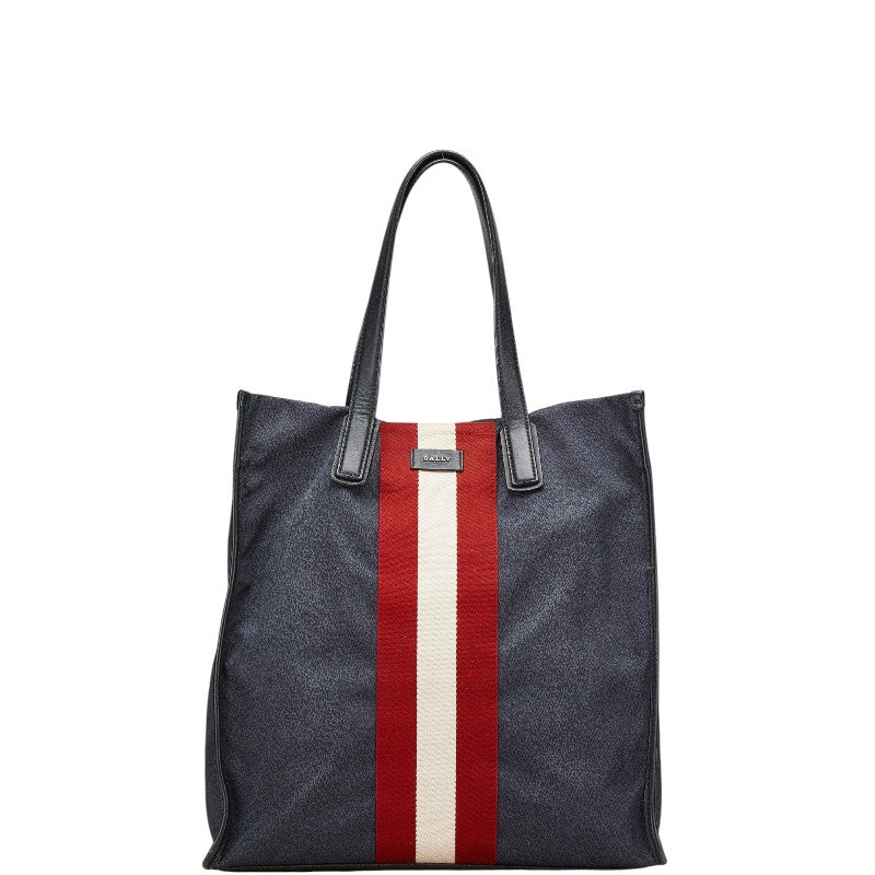 バリー トートバッグ グレー マルチカラー ナイロン レザー メンズ BALLY 【中古】