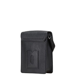 マイケルコース ロゴ ショルダーバッグ ブラック レザー レディース Michael Kors 【中古】