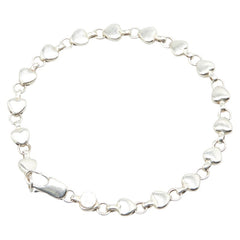 ティファニー パフハート ブレスレット SV925 シルバー レディース TIFFANY&Co. 【中古】