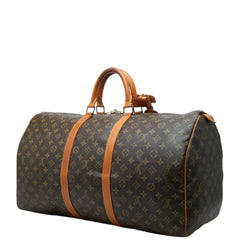 ルイ ヴィトン モノグラム キーポル55 ボストンバッグ トラベルバッグ M41424 ブラウン PVC レザー レディース LOUIS VUITTON 【中古】