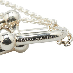 ティファニー ハードウェア ダブルリンク ネックレス ダブルチェーン SV925 シルバー レディース TIFFANY&Co. 【中古】