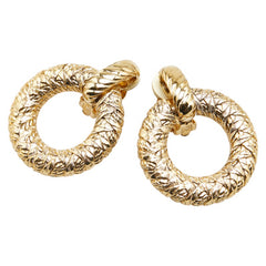イヴ サンローラン サークル イヤリング ゴールド メッキ レディース YVES SAINT LAURENT 【中古】