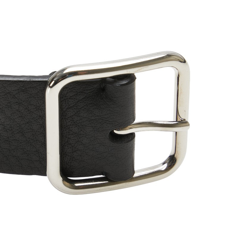 バレンシアガ エブリデイ ベルト サイズ：95 518417 ブラック レザー レディース BALENCIAGA 【中古】