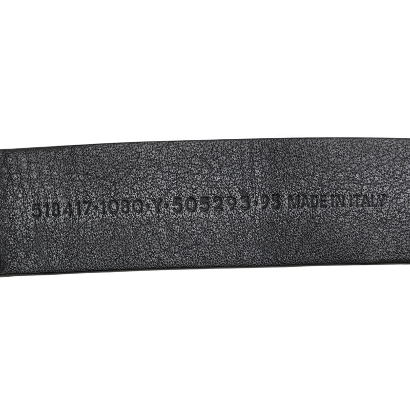 バレンシアガ エブリデイ ベルト サイズ：95 518417 ブラック レザー レディース BALENCIAGA 【中古】