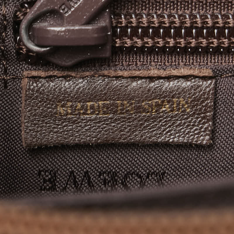 ロエベ アナグラム ショルダーバッグ ブラウン レザー レディース LOEWE 【中古】