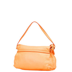 クロエ リリィ リボン ハンドバッグ ショルダーバッグ 2WAY オレンジ レザー レディース Chloe 【中古】