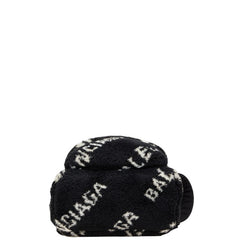 バレンシアガ エブリデイ リュック バックパック ブラック ホワイト フェイクファー レザー レディース BALENCIAGA 【中古】