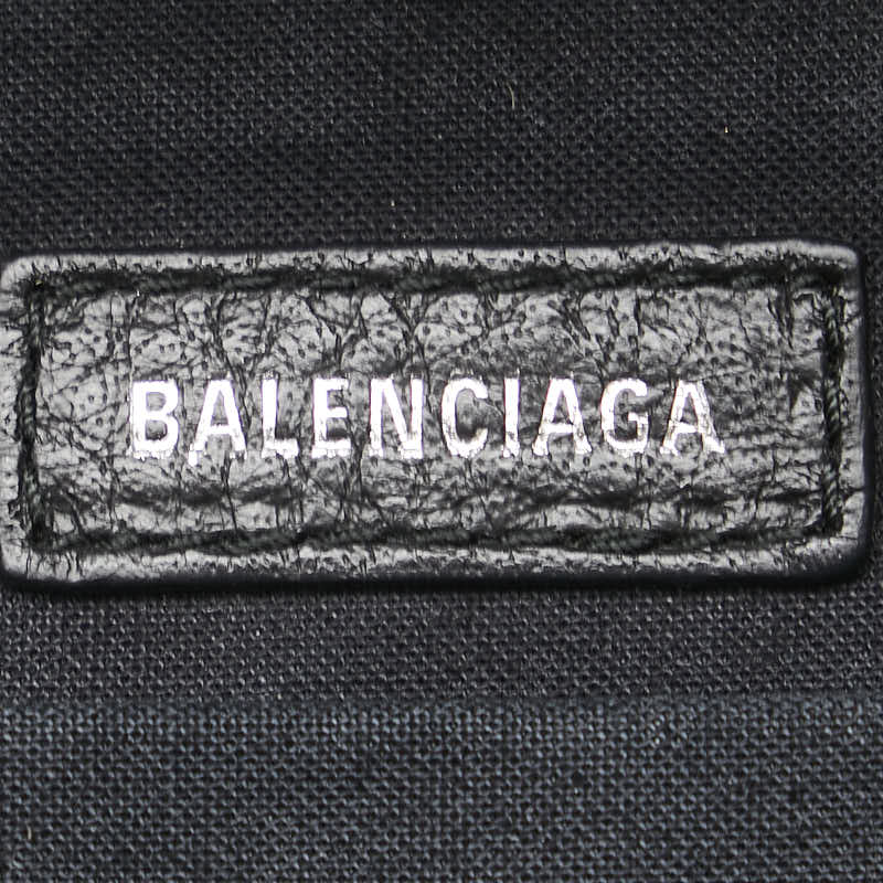 バレンシアガ エブリデイ リュック バックパック ブラック ホワイト フェイクファー レザー レディース BALENCIAGA 【中古】