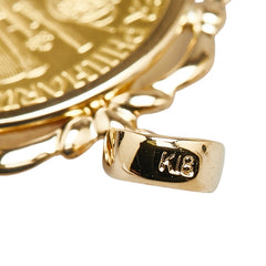 K24 ゴールド K18YG イエローゴールド オーストリア ウイーンハーモニー200シリング金貨 1/10OZ ペンダントトップ レディース 【中古】