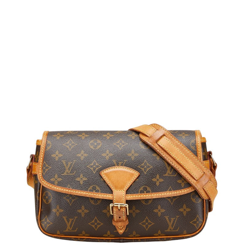 ルイ ヴィトン モノグラム ソローニュ 斜め掛け ショルダーバッグ M42250 ブラウン PVC レザー レディース LOUIS VUITTON 【中古】
