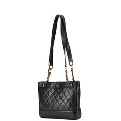 シャネル マトラッセ ショルダーバッグ ブラック ラムスキン レディース CHANEL 【中古】