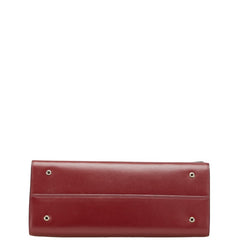 ブルガリ セルペンティ スカリエ トップハンドル ハンドバッグ レッド ホワイト レザー レディース BVLGARI 【中古】