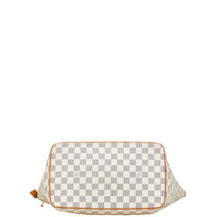 ルイ ヴィトン ダミエ アズール サレヤMM トートバッグ ショルダーバッグ N51185 ホワイト PVC レザー レディース LOUIS VUITTON 【中古】