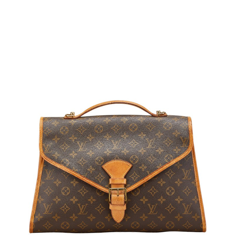ルイ ヴィトン モノグラム ビバリー41 ハンドバッグ M51121 ブラウン PVC レザー レディース LOUIS VUITTON 【中古】