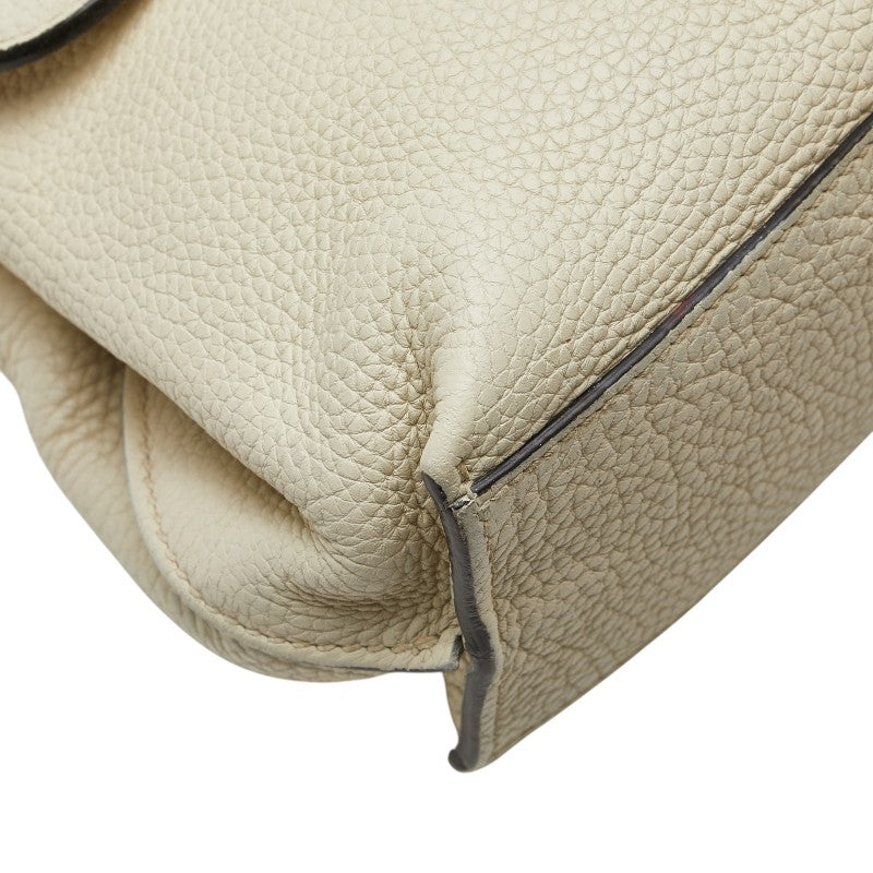 グッチ デイリー バンブー ハンドバッグ ショルダーバッグ 2WAY 370831 ホワイト レザー レディース GUCCI 【中古】