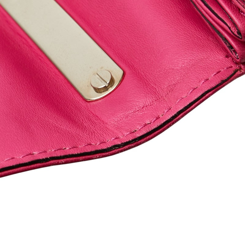 ヴァレンティノ ロックスタッズ チェーン ショルダーバッグ ピンク レザー レディース VALENTINO 【中古】