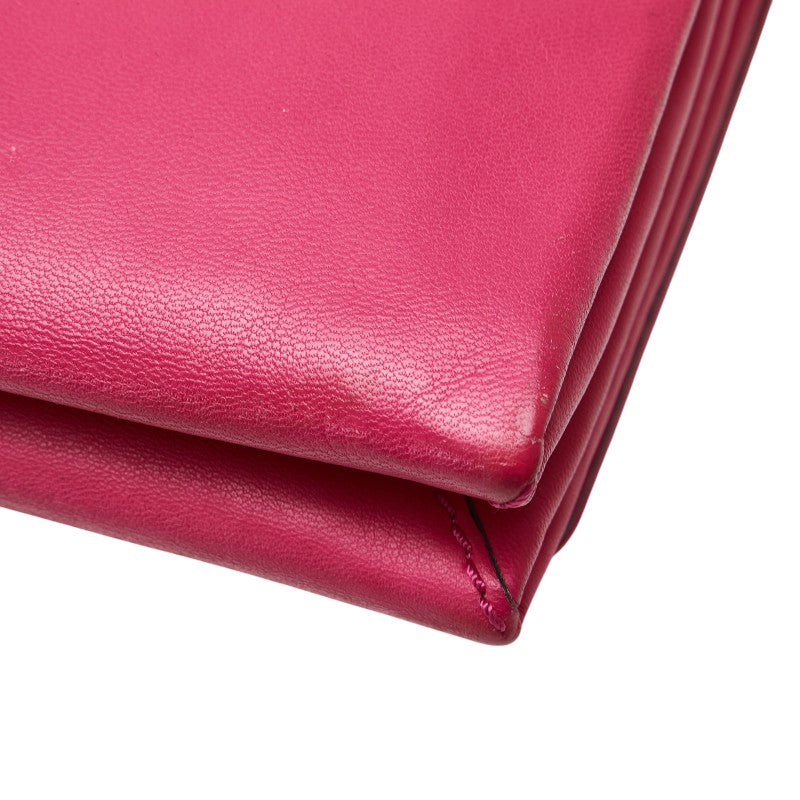ヴァレンティノ ロックスタッズ チェーン ショルダーバッグ ピンク レザー レディース VALENTINO 【中古】