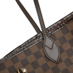 ルイ ヴィトン ダミエ ネヴァーフルMM トートバッグ ショルダーバッグ N51105 ブラウン PVC レザー レディース LOUIS VUITTON 【中古】